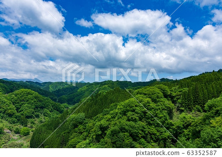 Fresh green season Sunny Takachiho Gorge Beautiful fresh green landscape Fresh green season Japan Fresh green season Sunny Takachiho Gorge Beautiful fresh green landscape Fresh green season Japan 63352587