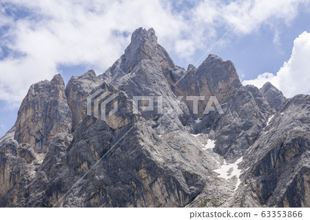 Majestic view of the Marmolada massif. Dolomites. 63353866