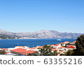 Korcula skyline and Adriatic sea 63355216