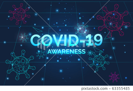 Coronavirus disease awareness banner, dangerous COVID-19 infection prevention, warning, vector illustration. Coronavirus disease awareness banner, dangerous COVID-19 infection prevention, warning, vector illustration. 63355485