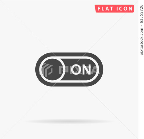 Light Switch On flat vector icon - Stock Illustration [63355726] - PIXTA