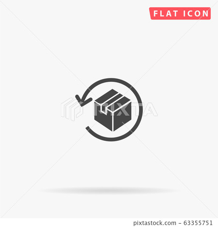 Return Parcel flat vector icon - Stock Illustration [63355751] - PIXTA