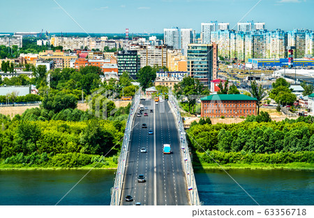 Kanavinsky Bridge across the Oka in Nizhny Novgorod, Russia Kanavinsky Bridge across the Oka in Nizhny Novgorod, Russia 63356718
