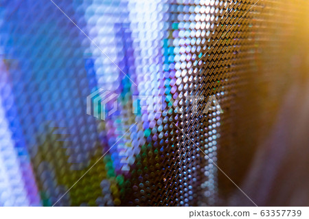 CloseUp LED blurred screen. LED soft focus CloseUp LED blurred screen. LED soft focus 63357739