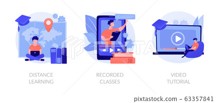 Off-campus learning vector concept metaphors. 63357841