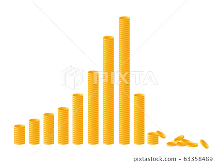 Coin graph, crash image 63358489