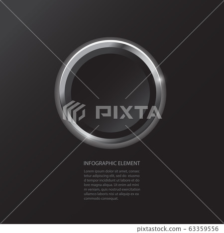 Modern minimal black button infographics design Modern minimal black button infographics design 63359556