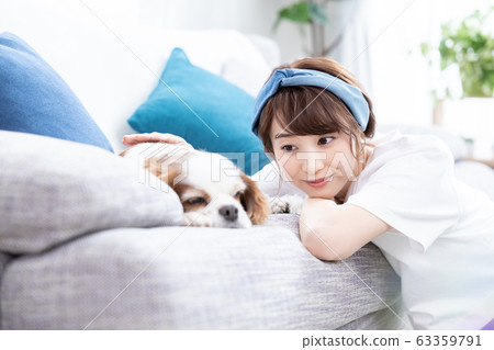 Living with a young woman pet 63359791