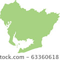 愛知縣地圖 63360618