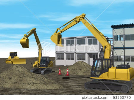 Construction site landscape Construction site landscape 63360770