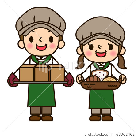 Bakery man and woman Bakery man and woman 63362465
