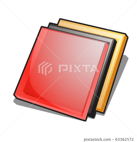A set of fragments of colored glass isolated on a white background. Vector cartoon close-up illustration. A set of fragments of colored glass isolated on a white background. Vector cartoon close-up illustration. 63362572