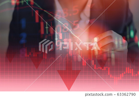 Businessman trading stocks market financial 63362790