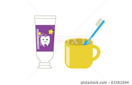 Toothpaste set cup, toothbrush, toothpaste Toothpaste set cup, toothbrush, toothpaste 63362894