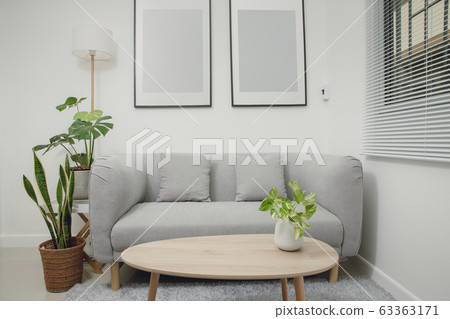 Living room minimalist style. 63363171