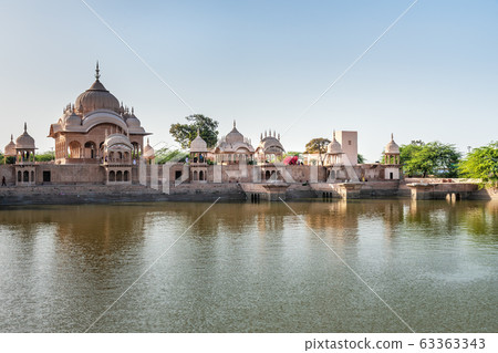 Kusum Sarovar on the holy Govardhan Hill. India Kusum Sarovar on the holy Govardhan Hill. India 63363343