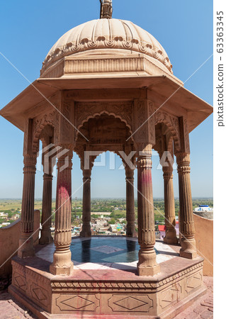 Pavilion in Nandababa temple in Nandgaon. India Pavilion in Nandababa temple in Nandgaon. India 63363345