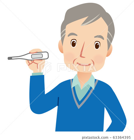 老年人體溫測量 63364395