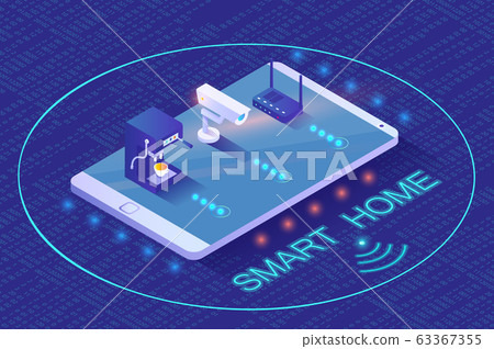 Smart Home Appliances Coffee Machine and Camera Smart Home Appliances Coffee Machine and Camera 63367355