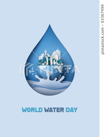 concept of eco and wolrd water day with family 63367499