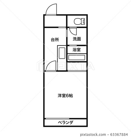 平面圖住宅公寓公寓形象 平面圖住宅公寓公寓形象 63367884