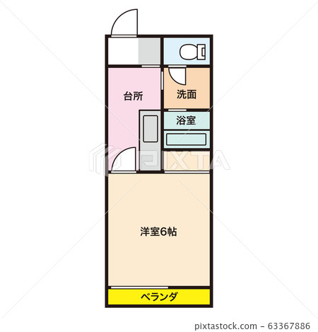 Floor plan Residential apartment Apartment image Floor plan Residential apartment Apartment image 63367886