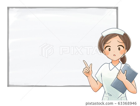 Illustration 6 of a nurse with a troubled face 63368946