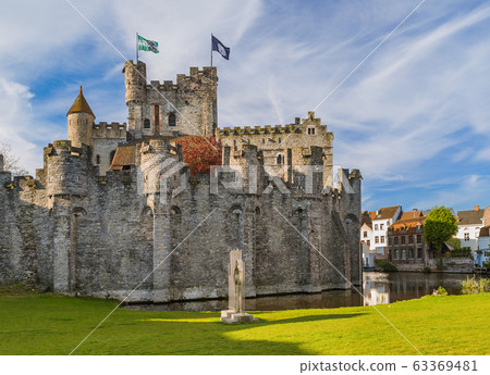 Gravensteen castle in Gent - Belgium Gravensteen castle in Gent - Belgium 63369481