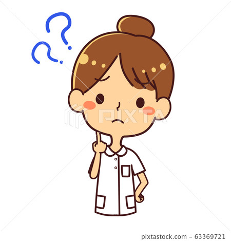 Nurse nurse white illustration? Doubt - Stock Illustration [63369721 ...