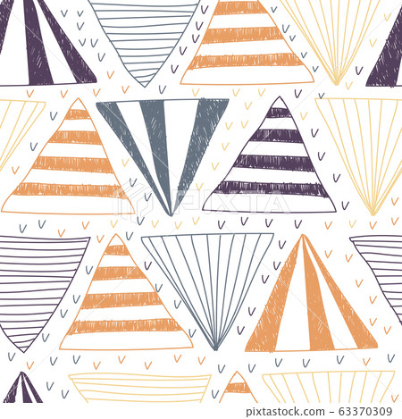 seamless pattern with geometric shapes vector illustration 63370309