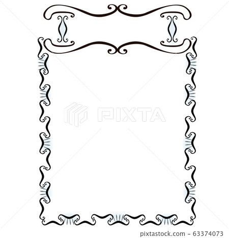 simple modern black and light blue ornamental decorative frame simple modern black and light blue ornamental decorative frame 63374073