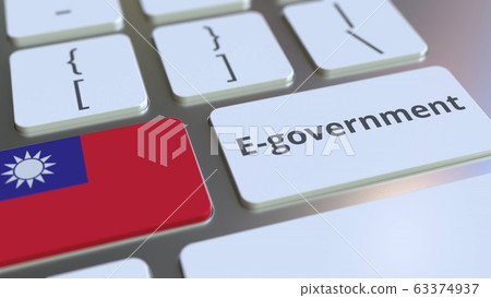 E-government or Electronic Government text and flag of Taiwan on the keyboard. Modern public services related conceptual 3D rendering E-government or Electronic Government text and flag of Taiwan on the keyboard. Modern public services related conceptual 3D rendering 63374937