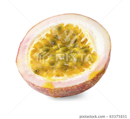 Passion fruit an isolated on the white background 63375831