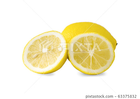 lemons an isolated on white background with lemons an isolated on white background with 63375832