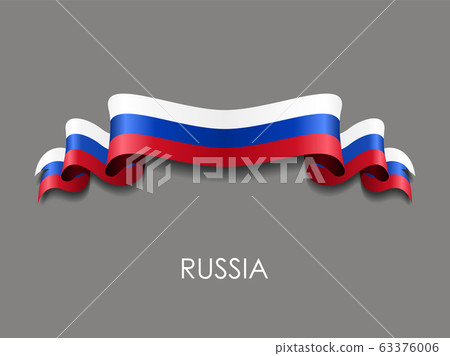 Russian flag wavy ribbon background. Vector illustration. Russian flag wavy ribbon background. Vector illustration. 63376006