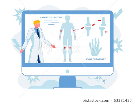 Doctor Analyzing Arthritis Symptoms Illustration 63381453