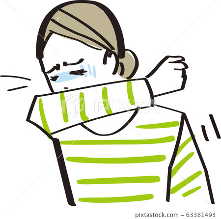 Cough cold woman Cough cold woman 63381493