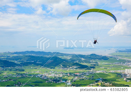 West coast Boryeong city panoramic view and paragliding West coast Boryeong city panoramic view and paragliding 63382805