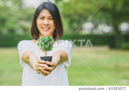 Sustainable and saving environmental concept Sustainable and saving environmental concept 63383077