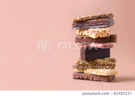 Different Energy protein bars and oatmeal bars on 63383237
