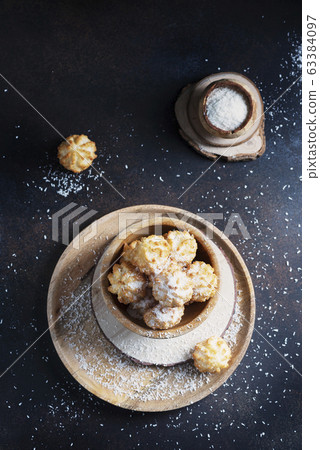 Traditional italian cookies with coconut Traditional italian cookies with coconut 63384097