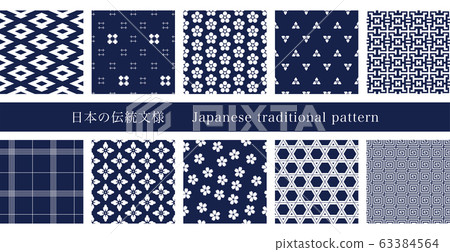 Japanese traditional pattern 63384564