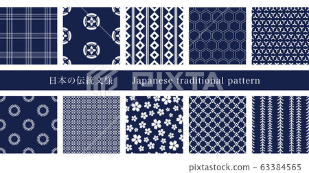 Japanese traditional pattern 63384565