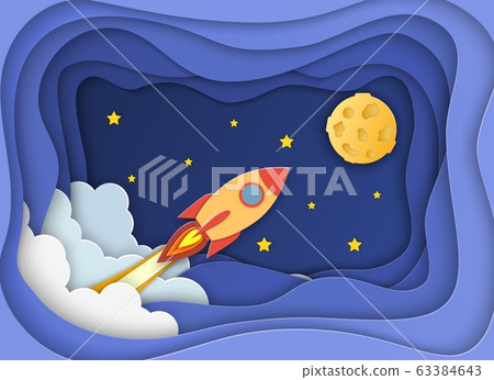 Rocket launch to the Moon. 63384643