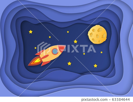 Rocket launch to the Moon. Rocket launch to the Moon. 63384644