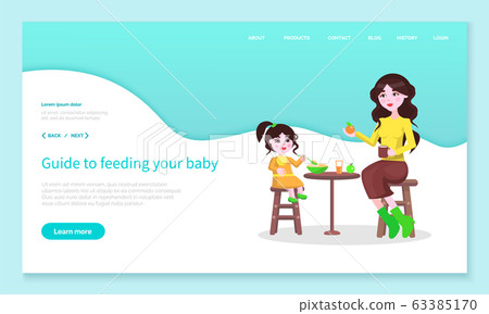 Mom Feeding Baby with Organic Fruits Website Page Mom Feeding Baby with Organic Fruits Website Page 63385170