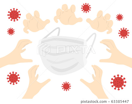 口罩短缺問題的插圖 63385447