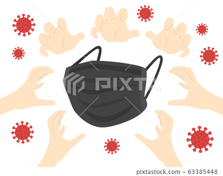 口罩短缺問題的插圖 63385448