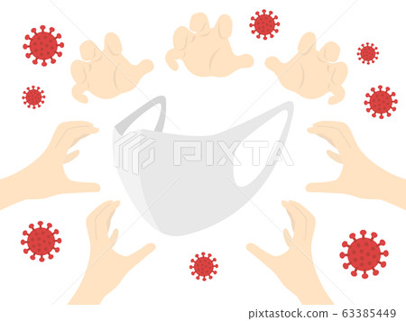 口罩短缺問題的插圖 口罩短缺問題的插圖 63385449