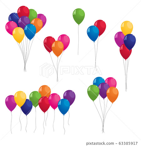 collection of colorful vector balloons 63385917
